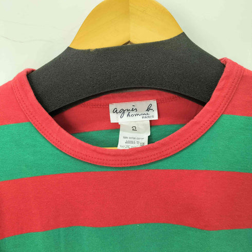 アニエスベーオム Agnes b.homme ワイドボーダーTシャツ メンズ JPN:2
