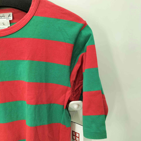 アニエスベーオム Agnes b.homme ワイドボーダーTシャツ メンズ JPN:2