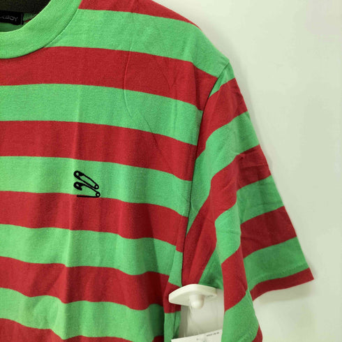 ミルクボーイ MILKBOY 90s 00s old ボーダーTシャツ 安全ピン刺繍 メンズ