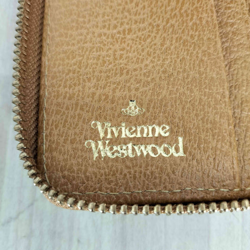ヴィヴィアンウエストウッド Vivienne Westwood EXECUTIVE カウレザー ラウンドジップ 二つ折り財布 レディース