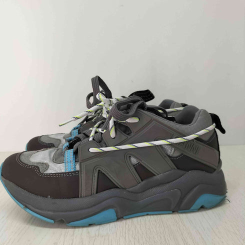 ガニー Ganni ローカットスニーカー GRY レディース 38