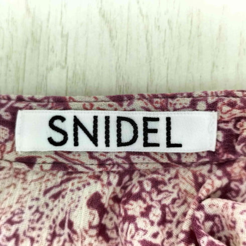 スナイデル snidel コットンプリントカシュクールワンピース レディース 0
