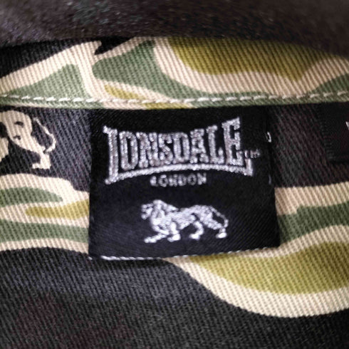 ロンズデール LONSDALE ロゴ刺繍 カモフラージュシャツ メンズ JPN:M