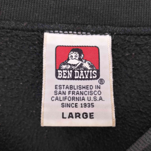 ベンデイビス BEN DAVIS 裏起毛 刺繍ロゴスウェット メンズ import:L