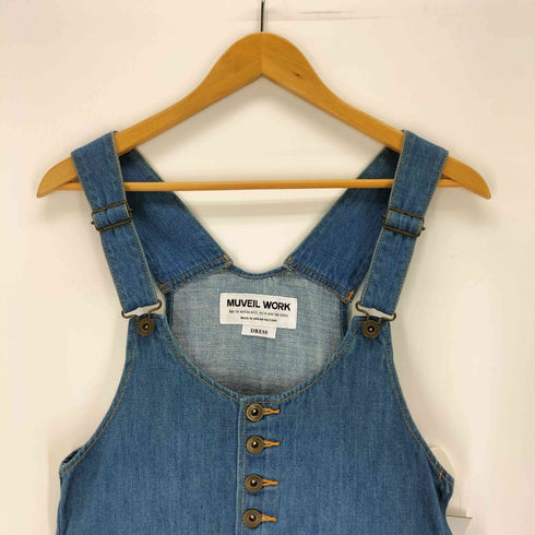 ミュベール ワーク MUVEIL WORK DRESS デニムワンピース レディース 36