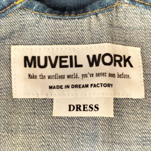ミュベール ワーク MUVEIL WORK DRESS デニムワンピース レディース 36