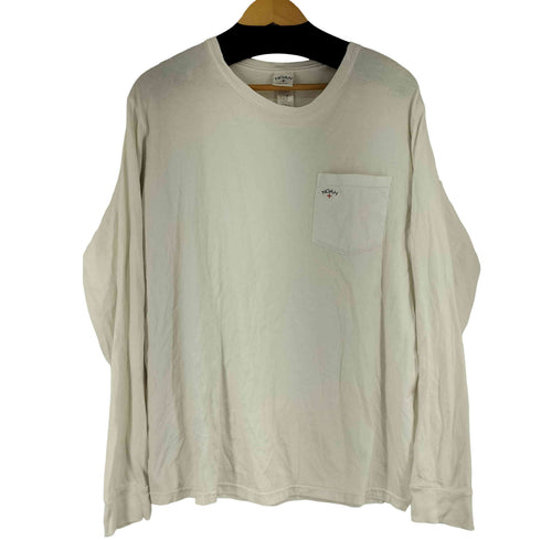 ノア NOAH 胸ポケット付き ロゴプリント L/S Tシャツ メンズ import:M