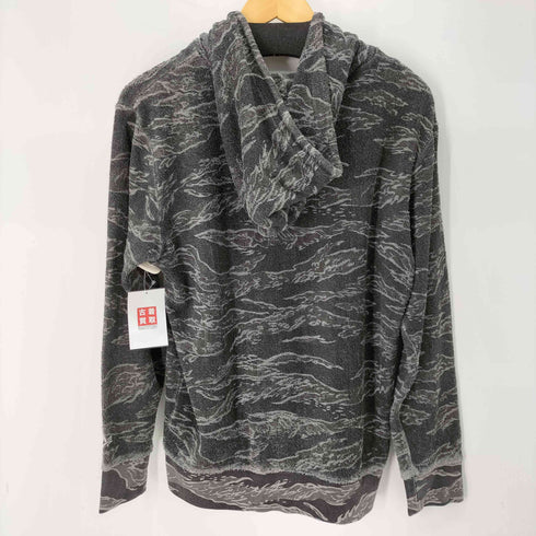 アルファインダストリーズ ALPHA INDUSTRIES タイガーカモ ダブルジップパーカー Y2K メンズ JPN:L