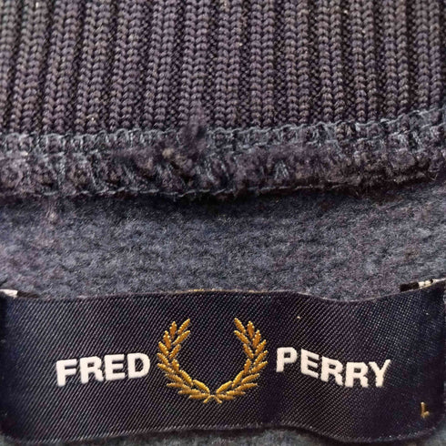 フレッドペリー FRED PERRY ロゴ刺繍 ハーフジップ プルオーバー フリース メンズ