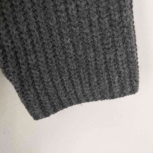 クレイル CLEL Volume Melange Half Zip Knit メンズ JPN:M
