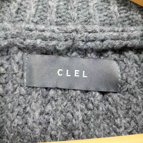 クレイル CLEL Volume Melange Half Zip Knit メンズ JPN:M