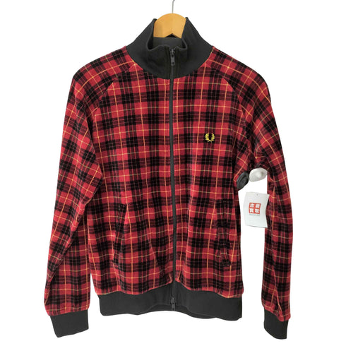 フレッドペリー FRED PERRY チェック柄 ベロア トラックジャケット メンズ JPN:M