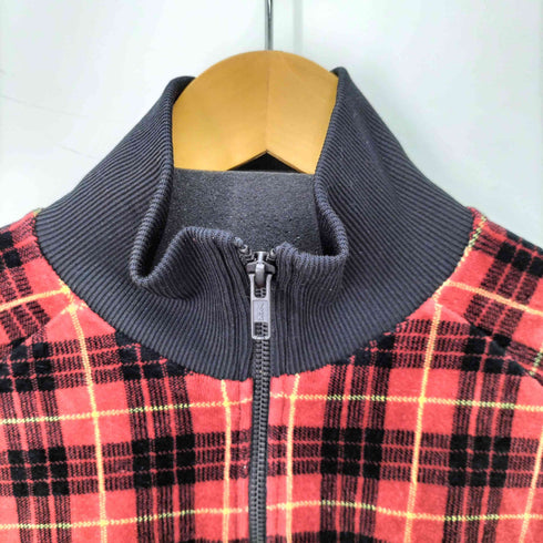 フレッドペリー FRED PERRY チェック柄 ベロア トラックジャケット メンズ JPN:M