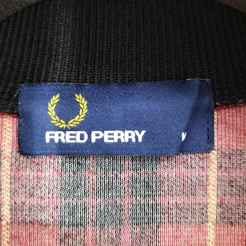 フレッドペリー FRED PERRY チェック柄 ベロア トラックジャケット メンズ JPN:M