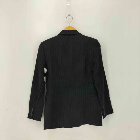 ラルフローレン RALPH LAUREN ピンストライプ ピークドラペル ダブルブレスト テーラードジャケット レディース