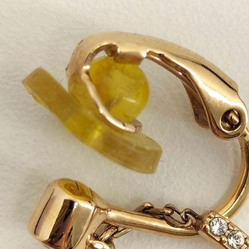 スワロフスキー SWAROVSKI major クリップイヤリング クリスタル×クリスタルパール レディース