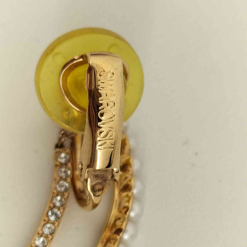 スワロフスキー SWAROVSKI major クリップイヤリング クリスタル×クリスタルパール レディース