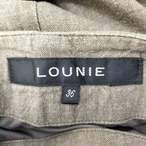 ルーニィ LOUNIE リネン レーヨン サイドジップ スカート レディース