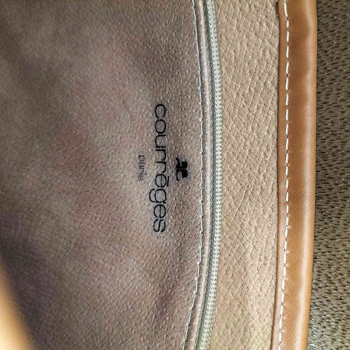 クレージュ courreges フロントエンブレムロゴショルダーバッグ レディース