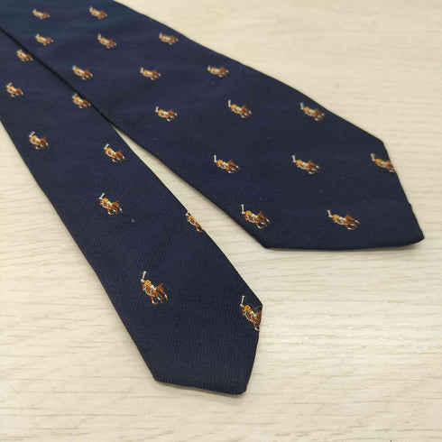 ポロバイラルフローレン Polo by RALPH LAUREN イタリア製 ポニー 総柄 シルクネクタイ メンズ