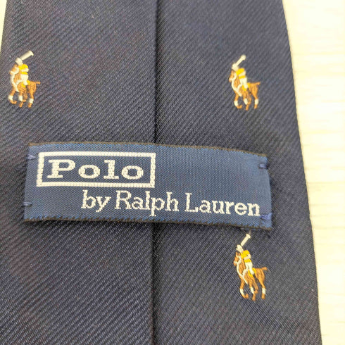 ポロバイラルフローレン Polo by RALPH LAUREN イタリア製 ポニー 総柄 シルクネクタイ メンズ