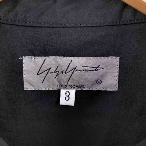 ヨウジヤマモトプールオム Yohji Yamamoto POUR HOMME 19SS 襟変形ロングシャツ メンズ JPN:3