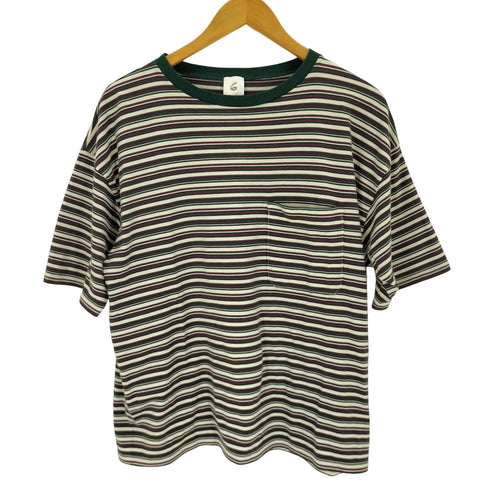 ロクビューティーアンドユースユナイテッドアローズ 6 BEAUTY & YOUTH UNITED ARROWS COTTON MULTI BORDER BIG T-SHIRT レディース
