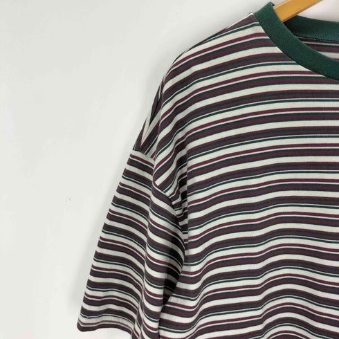 ロクビューティーアンドユースユナイテッドアローズ 6 BEAUTY & YOUTH UNITED ARROWS COTTON MULTI BORDER BIG T-SHIRT レディース