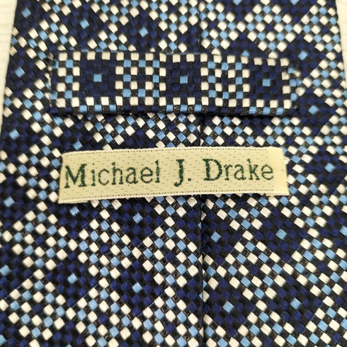 マイケルジェイドレイクス MICHAEL J.DRAKE 小紋柄シルクネクタイ メンズ