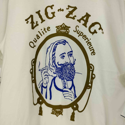 ZIG-ZAG ロゴプリント クルーネックカットソー メンズ M