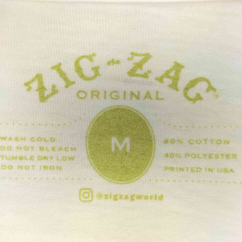 ZIG-ZAG ロゴプリント クルーネックカットソー メンズ M