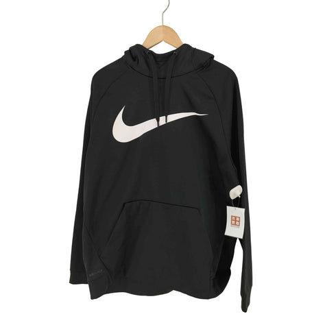 ナイキ NIKE DRI-FIT 裏フリース ロゴプリント ラグラン プルオーバーパーカー メンズ XXL
