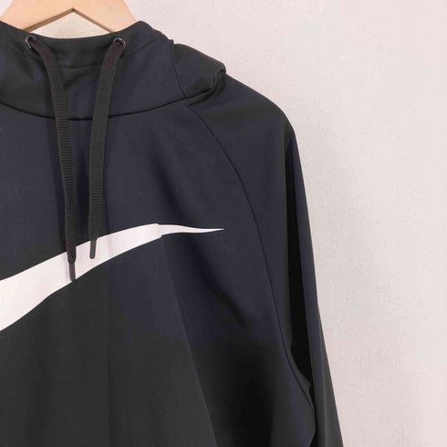 ナイキ NIKE DRI-FIT 裏フリース ロゴプリント ラグラン プルオーバーパーカー メンズ XXL