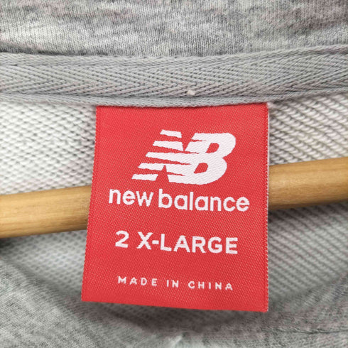 ニューバランス NEW BALANCE ロゴプリント スウェット プルオーバーパーカー メンズ 2XL