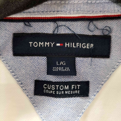 トミーヒルフィガー TOMMY HILFIGER CUSTOM FIT ロゴ刺繍S/S ポロシャツ メンズ JPN:L