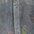 BLUE DENIM ペンキ加工半袖デニムシャツ メンズ M
