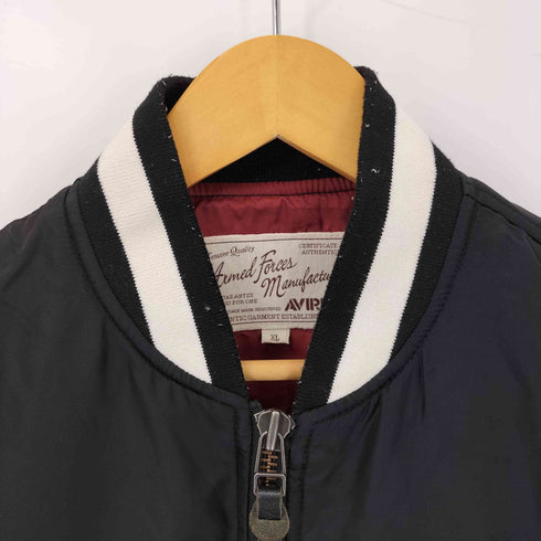 アヴィレックス AVIREX NYLON AWARD JACKET ナイロンアワードジャケット メンズ XL