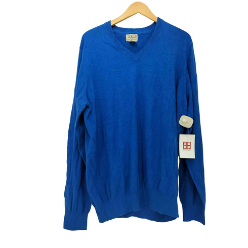 エルエルビーン L.L.Bean 00S カシミヤ混 Vネック セーター メンズ import:L