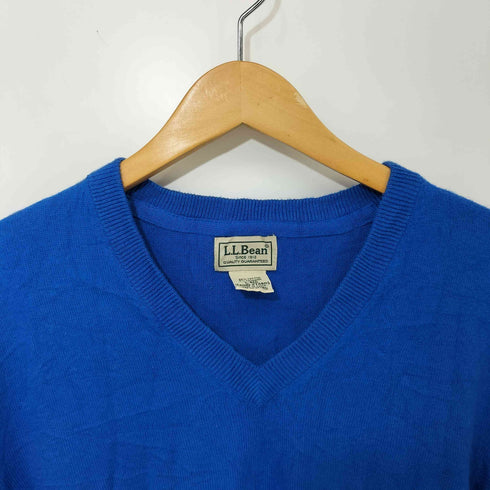エルエルビーン L.L.Bean 00S カシミヤ混 Vネック セーター メンズ import:L