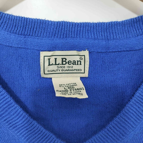 エルエルビーン L.L.Bean 00S カシミヤ混 Vネック セーター メンズ import:L