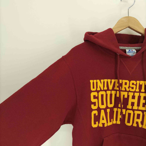 ラッセルアスレチック RUSSELL ATHLETIC 00S Vガゼット カレッジ ロゴ プリント プルオーバー フーディー パーカー メンズ import:S