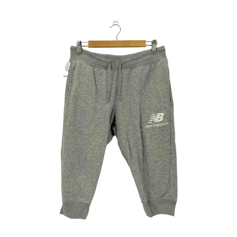ニューバランス NEW BALANCE ロゴプリント クロップド スウェットパンツ メンズ XL