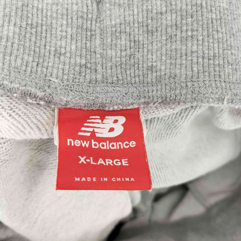 ニューバランス NEW BALANCE ロゴプリント クロップド スウェットパンツ メンズ XL