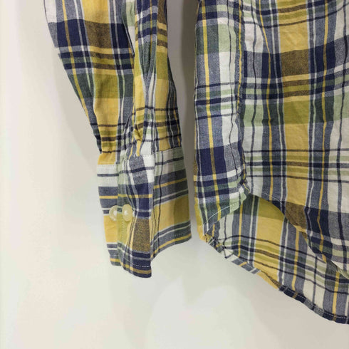 ジェイクルー J.CREW チェック柄 ボタンダウン ポケットロングスリーブシャツ メンズ import:S