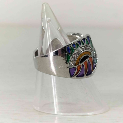 マルチカラー ストーン リング メンズ 15号