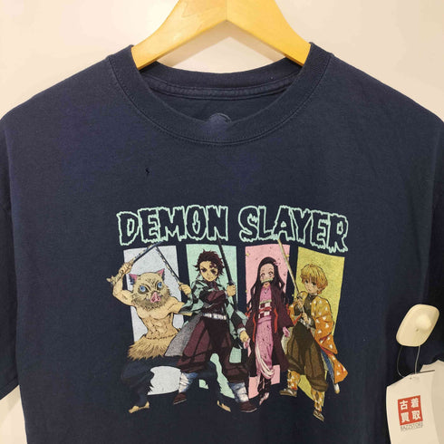 ドミニカ製 アニメプリント ショートスリーブクルーネックTシャツ メンズ import:L