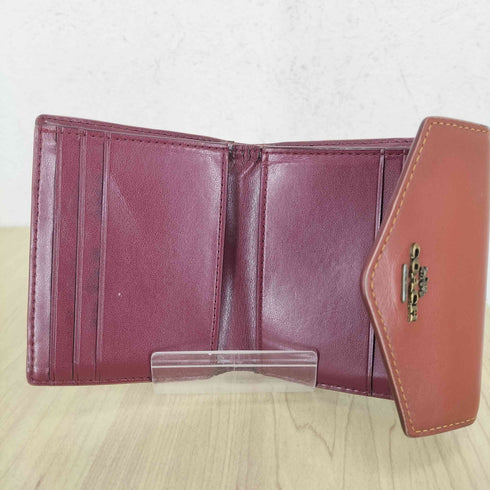 コーチ COACH シグネチャーロゴ レザー三つ折り財布 レディース