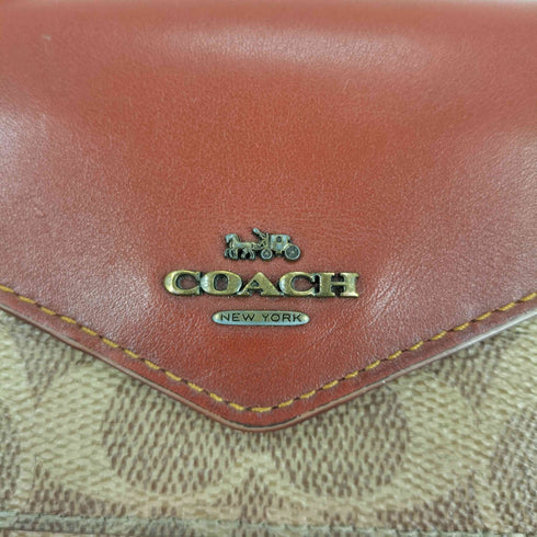 コーチ COACH シグネチャーロゴ レザー三つ折り財布 レディース
