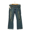 トゥルーレリジョン TRUE RELIGION USA製 クラッシュデニム ストレートパンツ Y2K メンズ 32×32