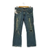 トゥルーレリジョン TRUE RELIGION USA製 クラッシュデニム ストレートパンツ Y2K メンズ 32×32